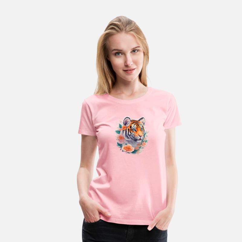 Cute tiger nice Ai design t-shirt