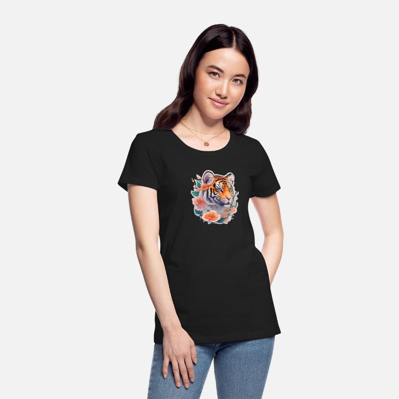 Cute tiger nice Ai design t-shirt