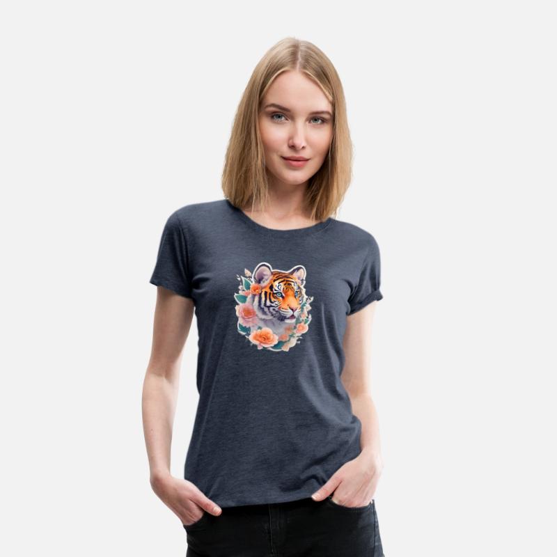 Cute tiger nice Ai design t-shirt