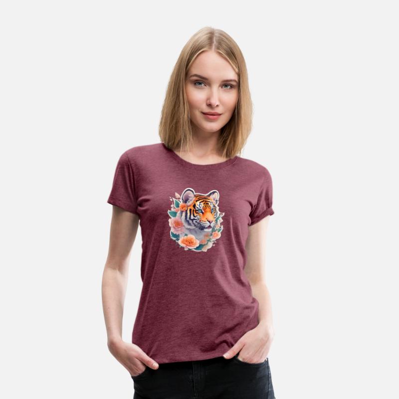 Cute tiger nice Ai design t-shirt