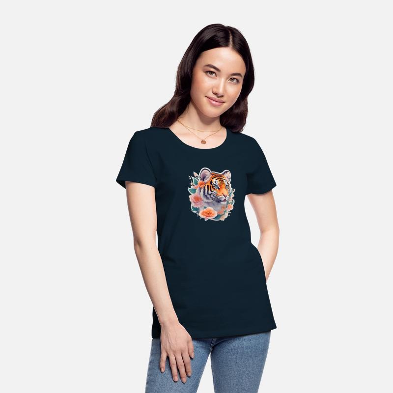 Cute tiger nice Ai design t-shirt