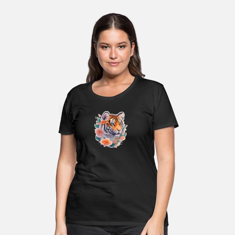 Cute tiger nice Ai design t-shirt