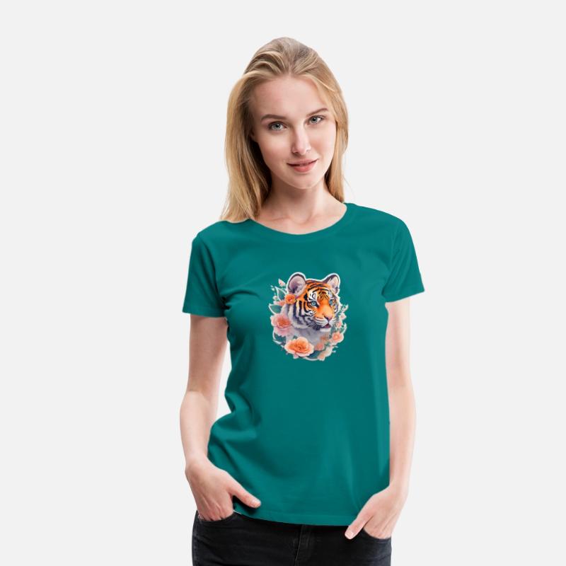 Cute tiger nice Ai design t-shirt