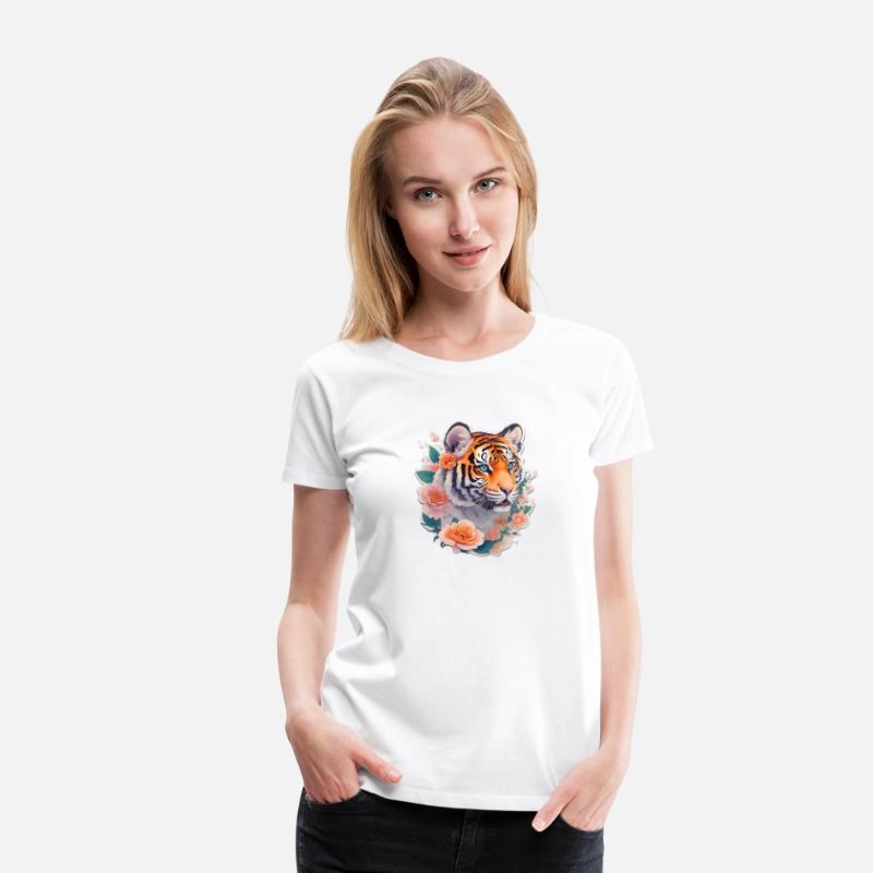 Cute tiger nice Ai design t-shirt