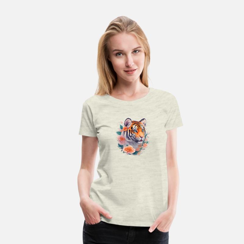 Cute tiger nice Ai design t-shirt