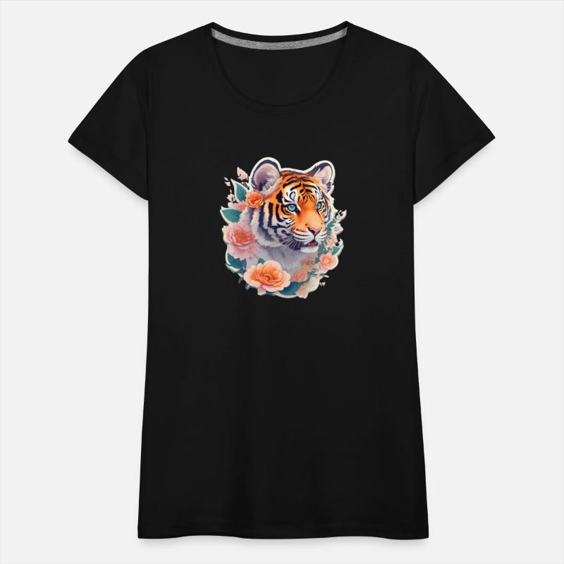 Cute tiger nice Ai design t-shirt