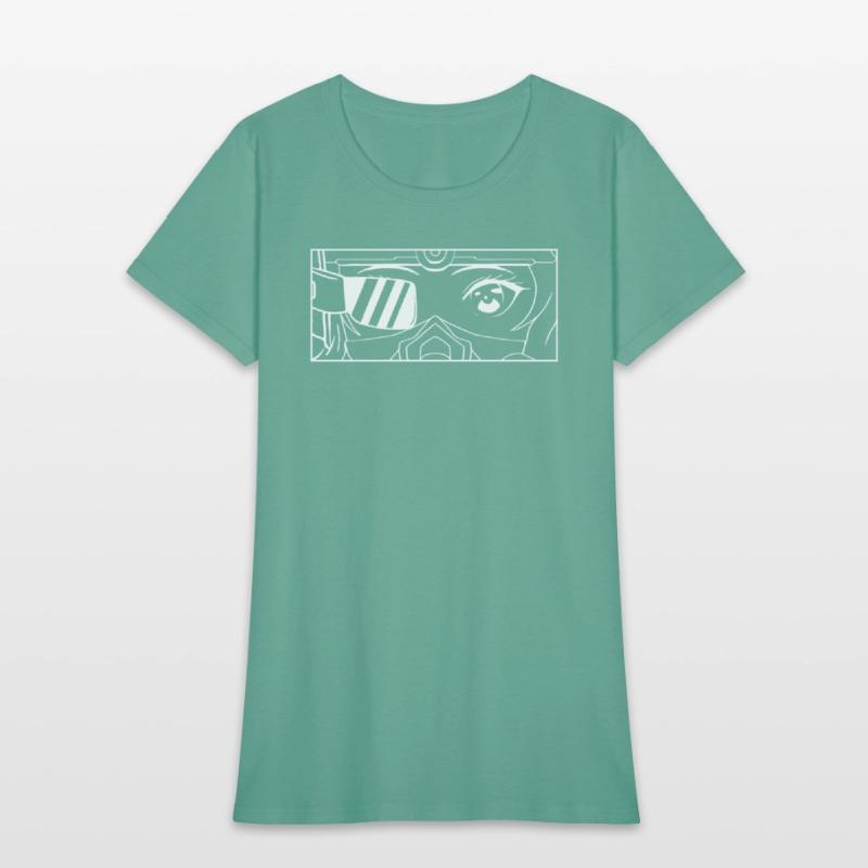 Cyber Aesthetic Anime Girl Eyes