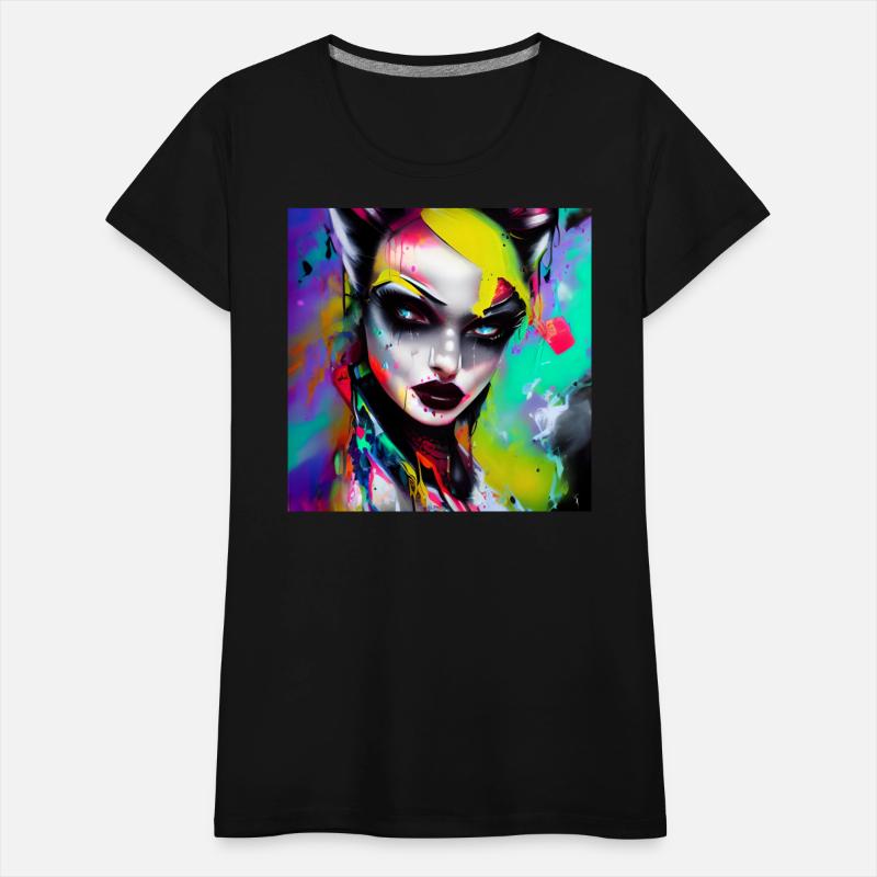 Cyber Vampire Witch Girl Horror Punk Pop Art