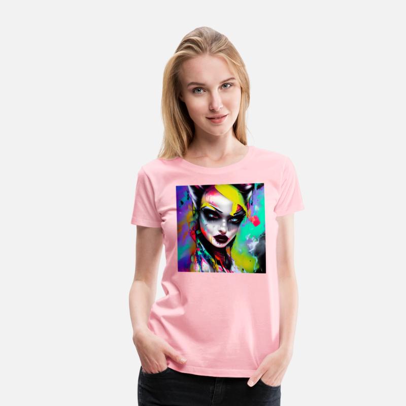 Cyber Vampire Witch Girl Horror Punk Pop Art