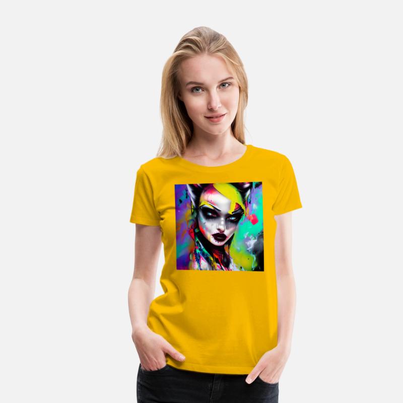 Cyber Vampire Witch Girl Horror Punk Pop Art