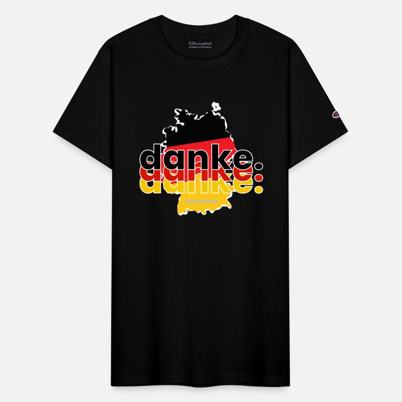 Danke triple Germany, German colors en map