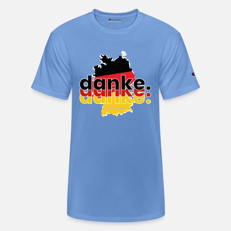 Danke triple Germany, German colors en map