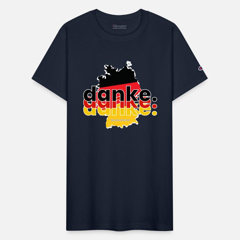 Danke triple Germany, German colors en map