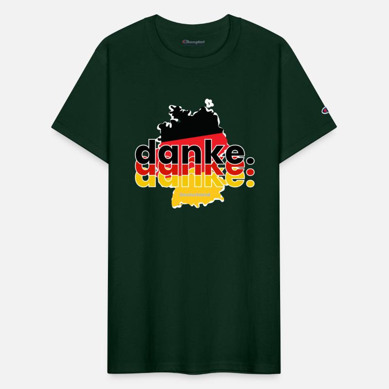 Danke triple Germany, German colors en map