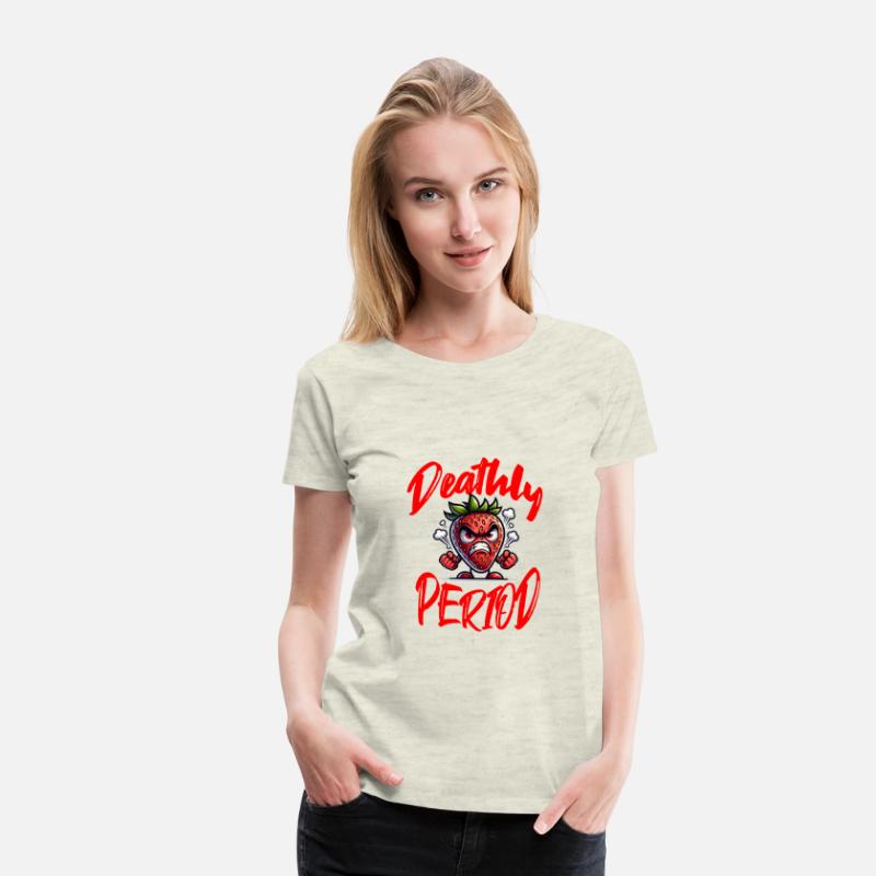 Deathly Period Angry Strawberry Humor