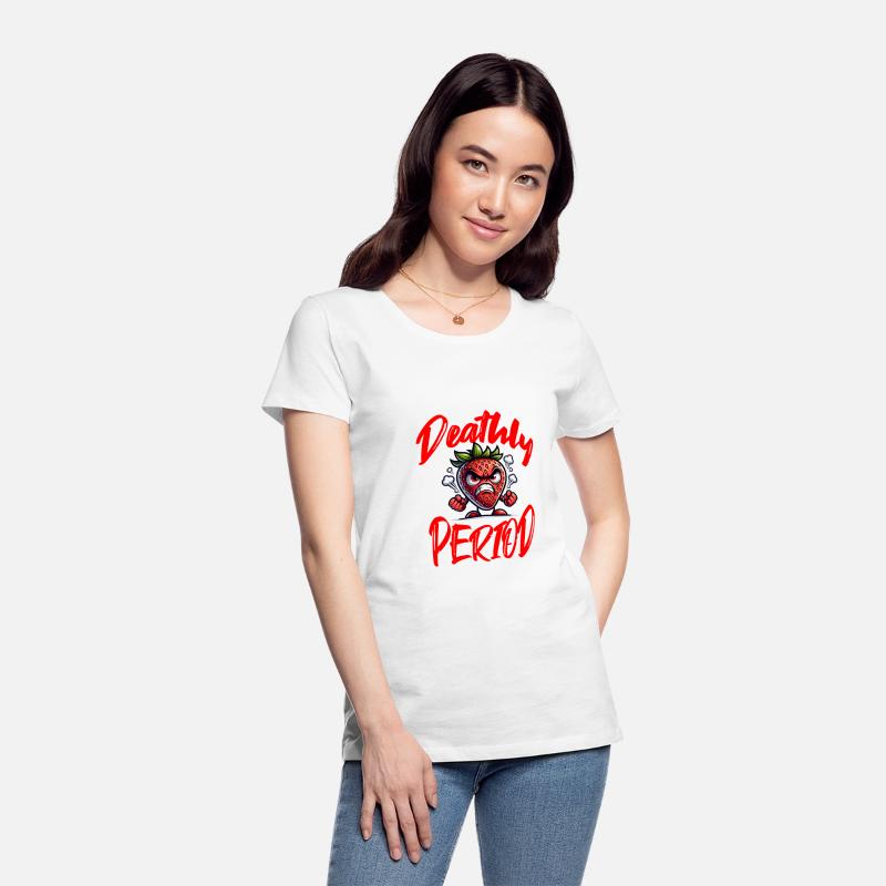 Deathly Period Angry Strawberry Humor