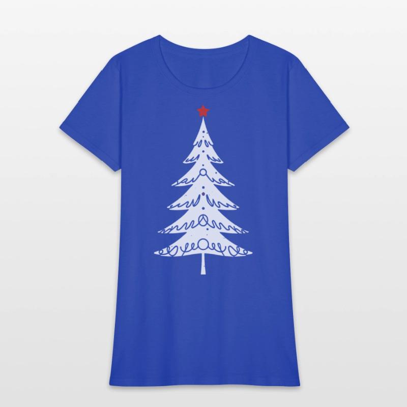 Decorated Minimalistic Christmas Tree - White