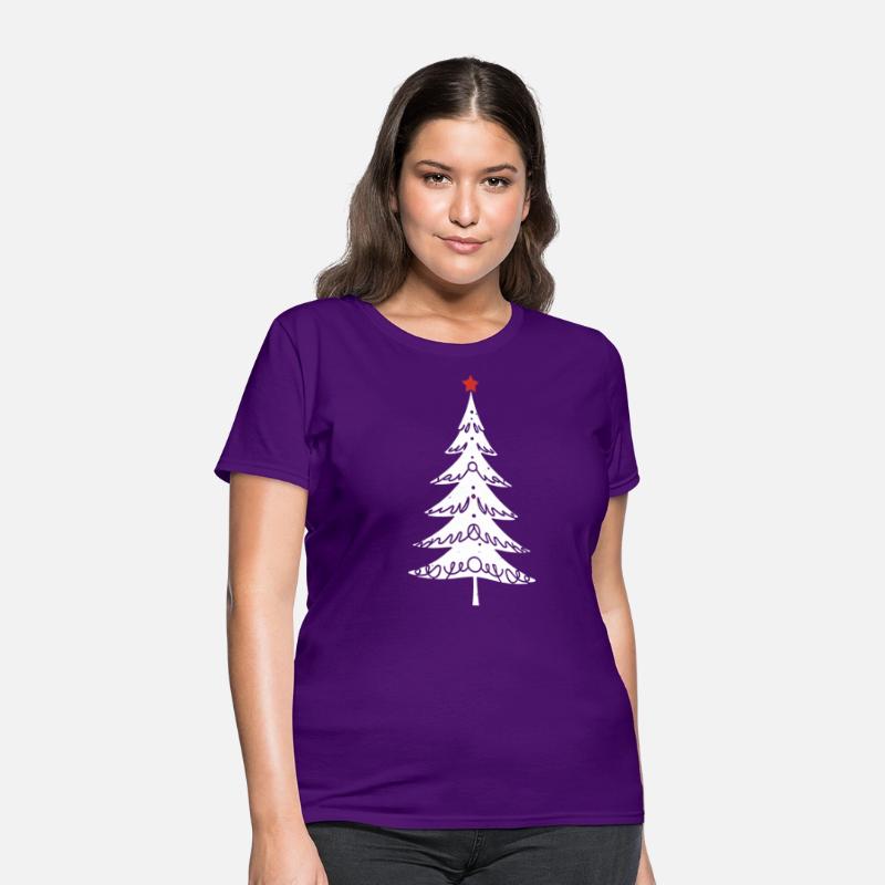 Decorated Minimalistic Christmas Tree - White