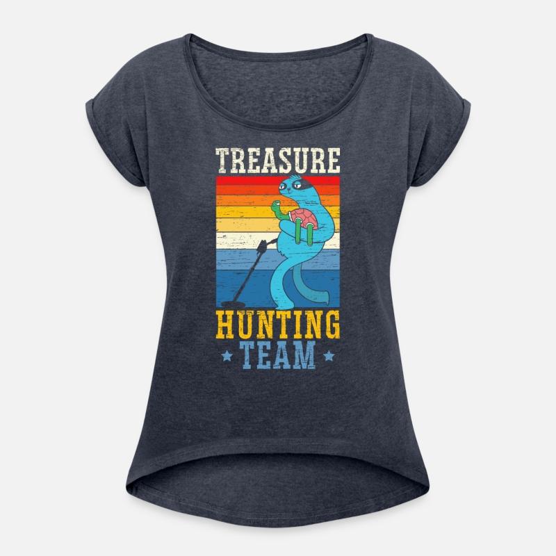 Digging Metal Detectorist Treasure Hunting Team