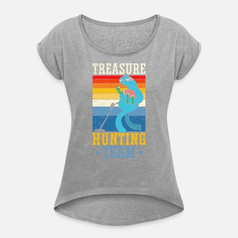 Digging Metal Detectorist Treasure Hunting Team