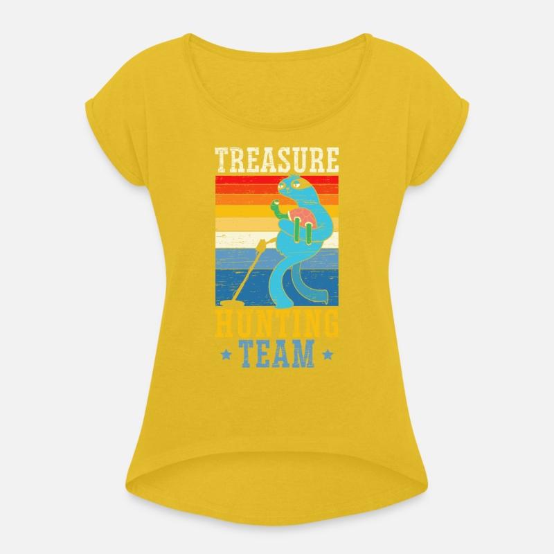 Digging Metal Detectorist Treasure Hunting Team