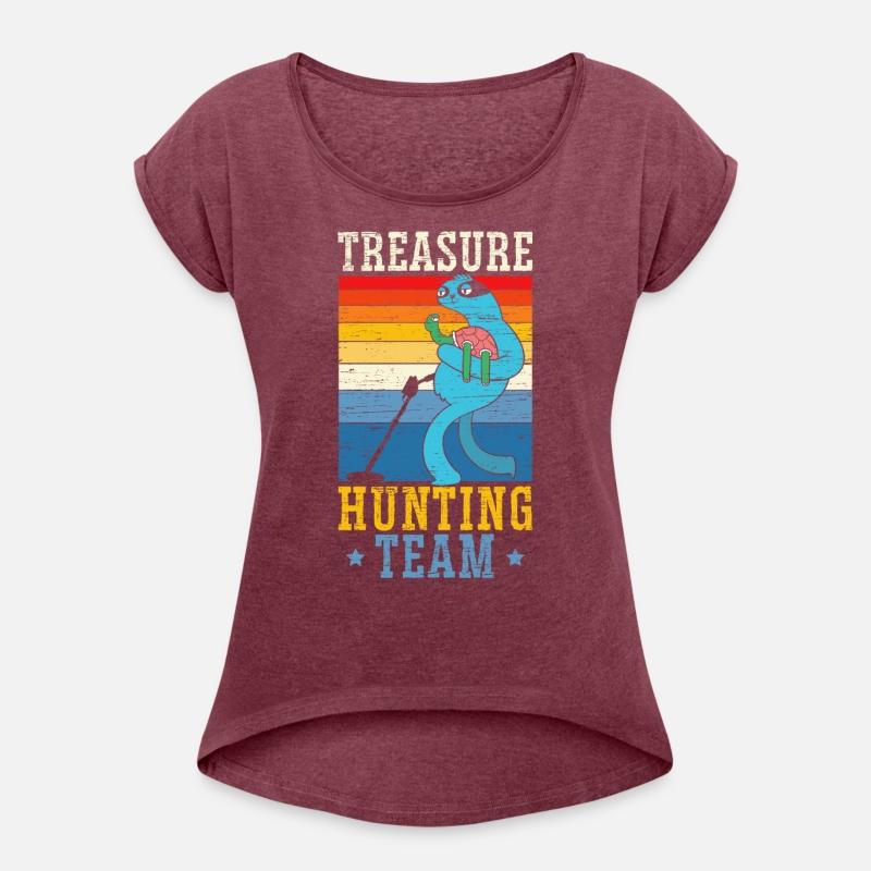 Digging Metal Detectorist Treasure Hunting Team