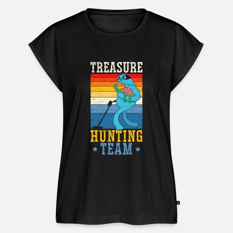 Digging Metal Detectorist Treasure Hunting Team