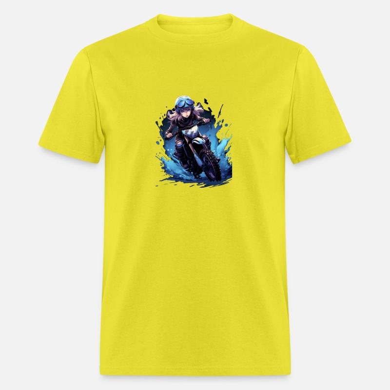 Dirt Bike Anime Girl Ice Racing Motorcycle Ice