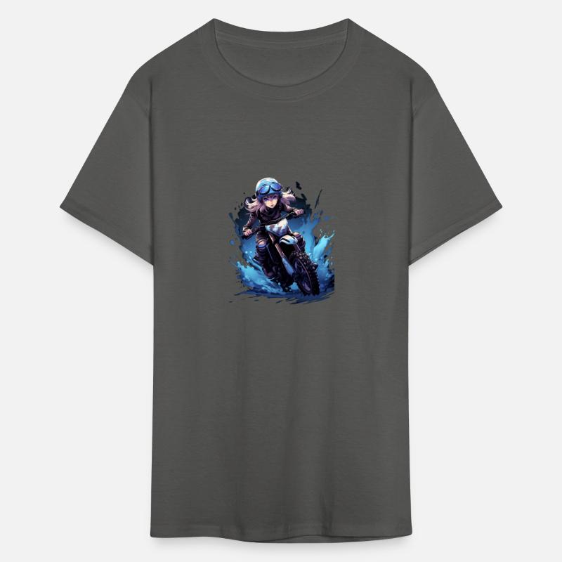 Dirt Bike Anime Girl Ice Racing Motorcycle Ice