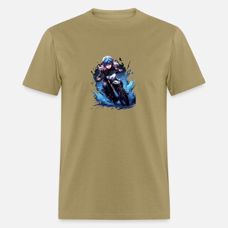 Dirt Bike Anime Girl Ice Racing Motorcycle Ice
