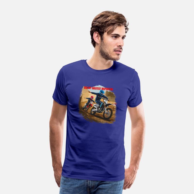 Dirt Track Duo: Motocross Father's Day Tee