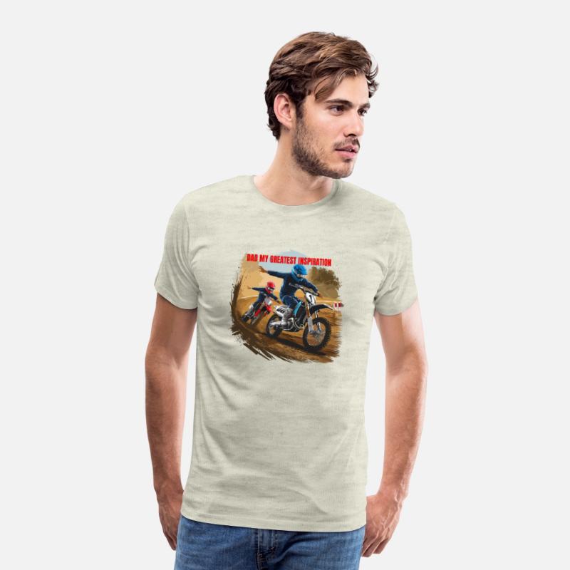 Dirt Track Duo: Motocross Father's Day Tee