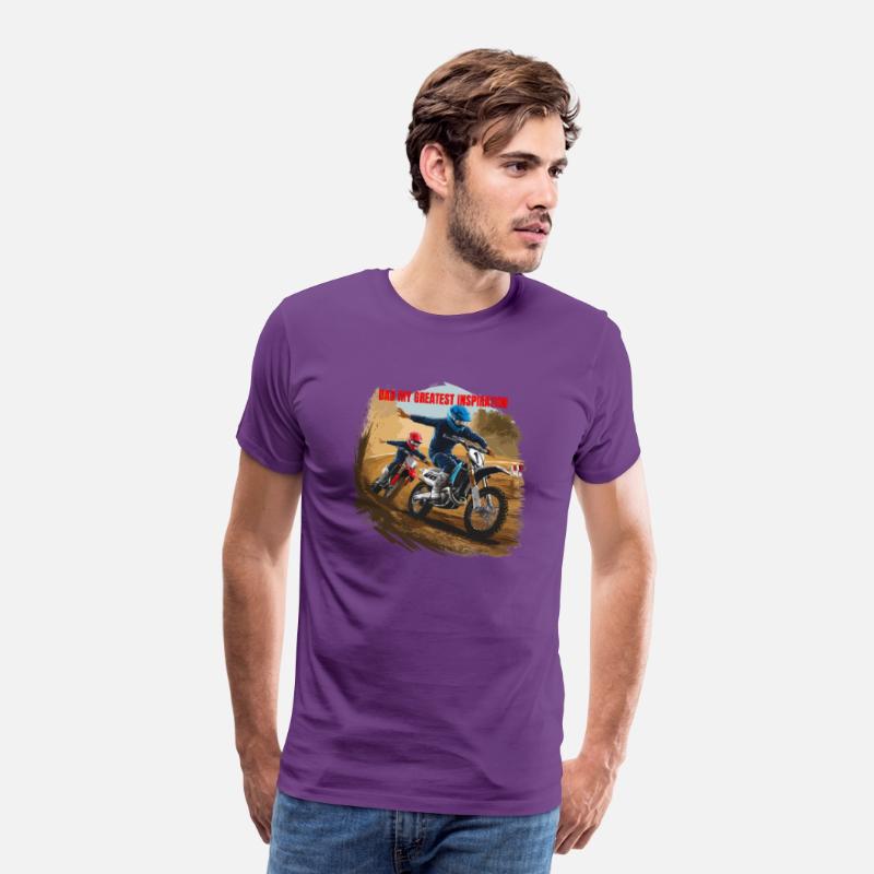 Dirt Track Duo: Motocross Father's Day Tee