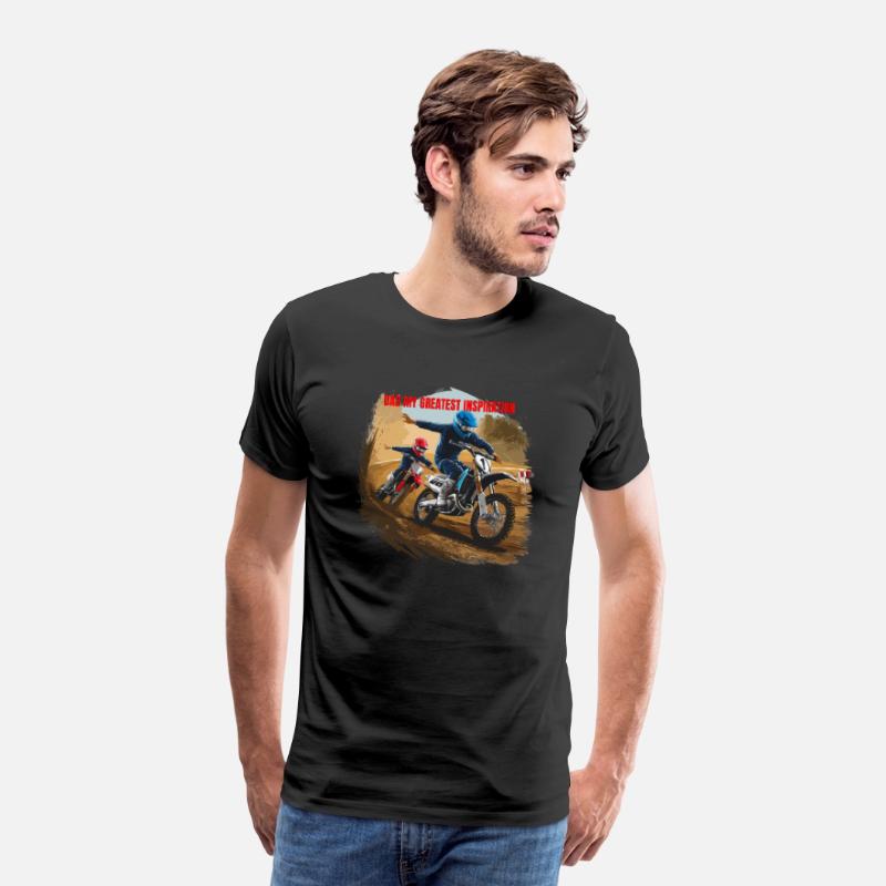 Dirt Track Duo: Motocross Father's Day Tee