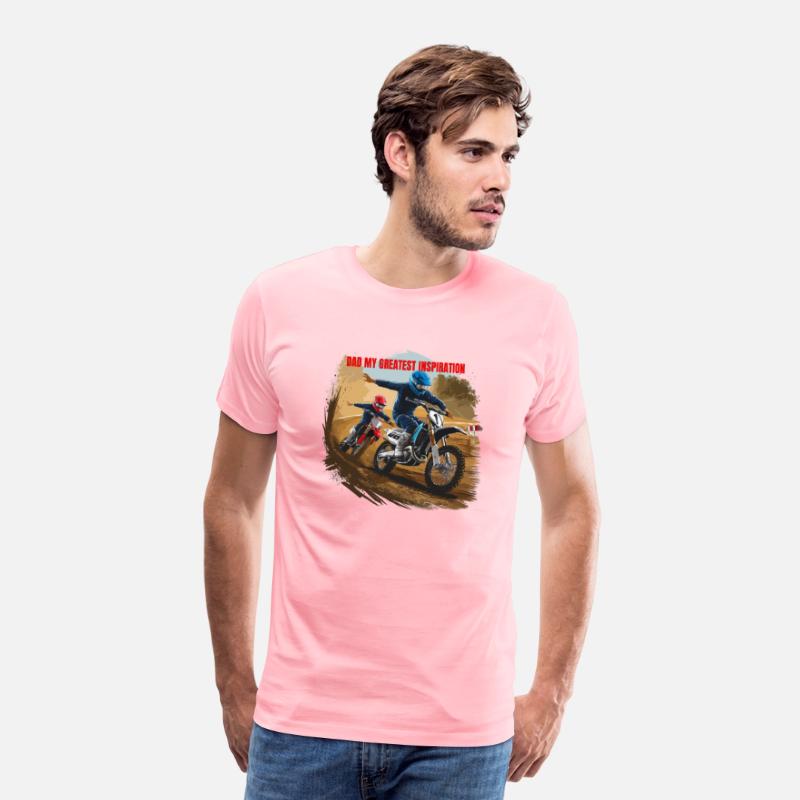 Dirt Track Duo: Motocross Father's Day Tee