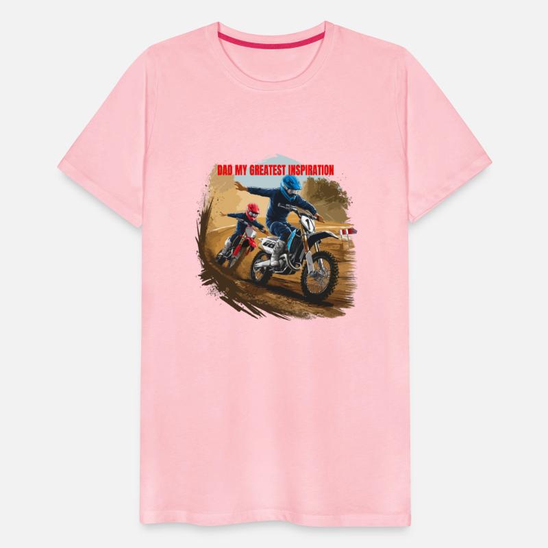 Dirt Track Duo: Motocross Father's Day Tee
