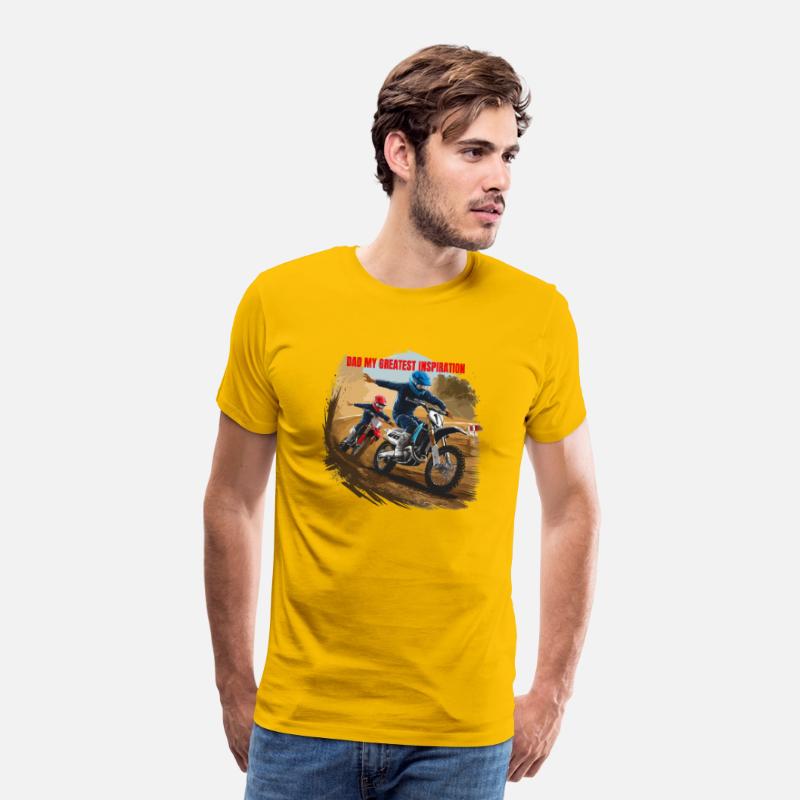 Dirt Track Duo: Motocross Father's Day Tee