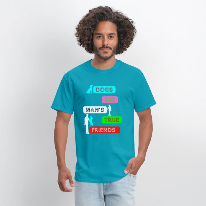 Dogs Are Man’s True Friends – Cute Pet Lover Quote