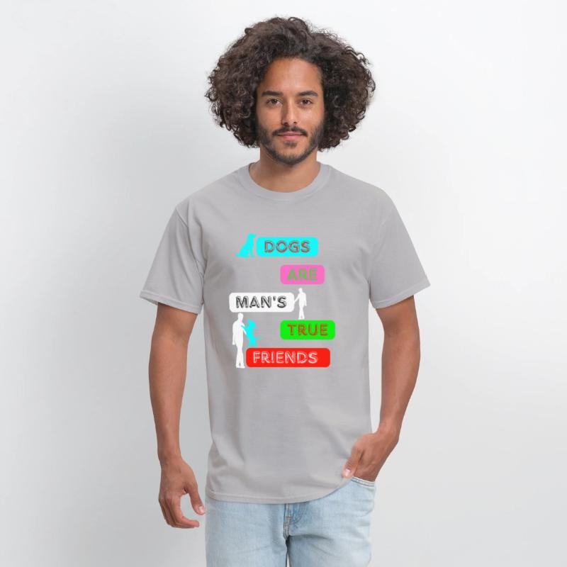 Dogs Are Man’s True Friends – Cute Pet Lover Quote