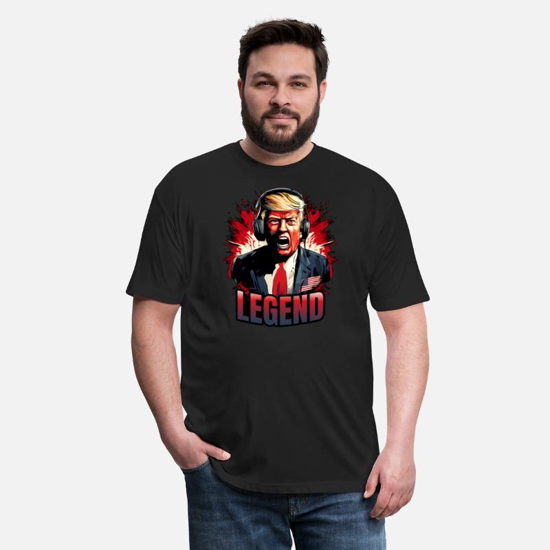Donald Trump shirt shot Legend