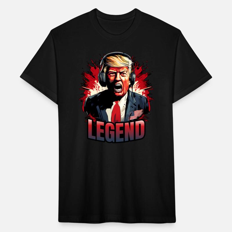 Donald Trump shirt shot Legend
