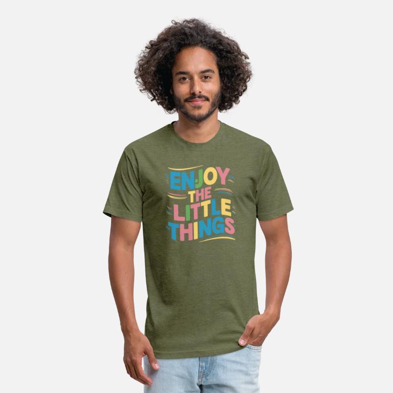 "Enjoy the little things " t shirt design.