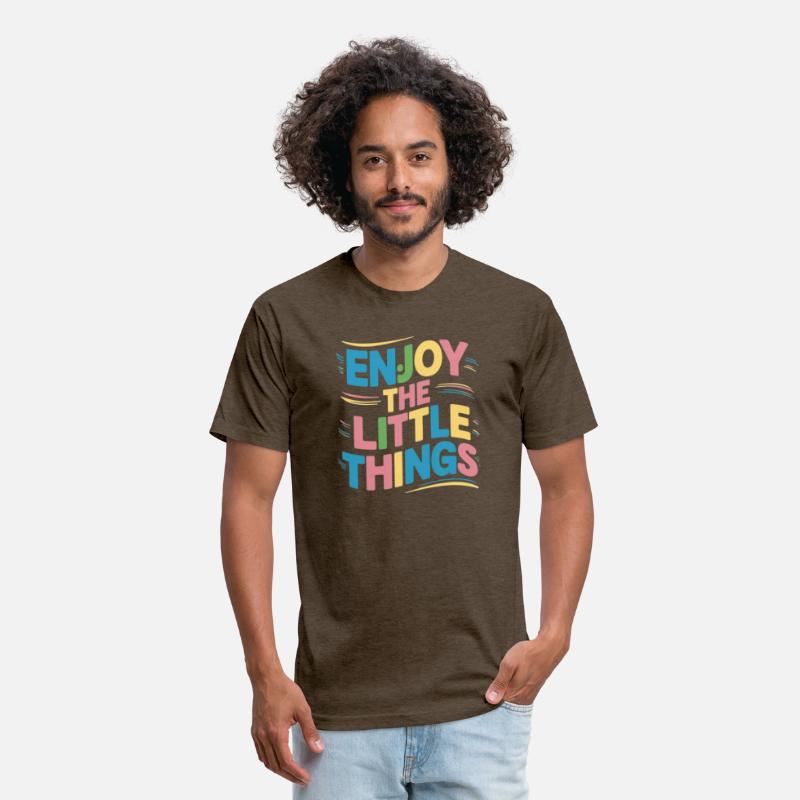 "Enjoy the little things " t shirt design.
