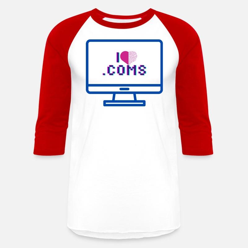 "I Love .Coms" domain name investor's design